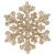 Decoratiune brad fulg de zapada, set 8 bucati, 8cm, auriu Household NewTrend