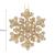 Decoratiune brad fulg de zapada, set 8 bucati, 8cm, auriu Household NewTrend
