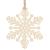 Decoratiune brad fulg de zapada din lemn, set 6 bucati, maro Household NewTrend