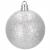 Set globuri si decoratiuni de Craciun, 102 piese, diverse dimensiuni, argintiu Household NewTrend