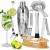 Set Cocktail Shaker Kit pentru barmani 550ml, KI24, suport bambus, 11 piese Household NewTrend
