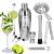 Set Cocktail Shaker Kit pentru barmani 550ml, KI24, suport bambus, 11 piese Household NewTrend