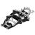 Crampoane de gheata cu 13 dinti pentru drumetii, din otel, set 2 bucati, marime L (41-45) Household NewTrend