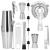 Set Cocktail Shaker Kit pentru barmani 750ml, KI16, 14 piese Household NewTrend