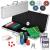 Set de Poker Complex cu 500 de jetoane, covoras verde, 2 seturi de carti, 5 zaruri, in servieta aluminiu Household NewTrend