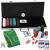 Set de Poker Complex cu 500 de jetoane, covoras verde, 2 seturi de carti, 5 zaruri, in servieta aluminiu Household NewTrend