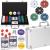 Set de Poker Complex cu 300 de jetoane, 2 seturi de carti, 5 zaruri, in servieta aluminiu Household NewTrend