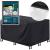 Husa mobilier gradina, impermeabila, cu protectie UV, 242x162x100cm, negru Household NewTrend