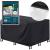 Husa mobilier gradina, impermeabila, cu protectie UV, 180x120x74cm, negru Household NewTrend