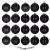 Set globuri de Craciun, 20 bucati, 3 modele, 4cm, negru Household NewTrend