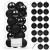 Set globuri de Craciun, 20 bucati, 3 modele, 4cm, negru Household NewTrend