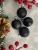 Set globuri de Craciun, 20 bucati, 3 modele, 4cm, negru Household NewTrend