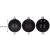 Set globuri de Craciun, 20 bucati, 3 modele, 4cm, negru Household NewTrend