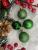 Set globuri de Craciun, 20 bucati, 3 modele, 4cm, verde Household NewTrend