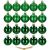 Set globuri de Craciun, 20 bucati, 3 modele, 4cm, verde Household NewTrend