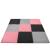 Covor din spuma pentru copii, tip puzzle forme, 27 piese, termoizolant, 179×179 cm, gri roz Household NewTrend