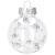 Set globuri de Craciun Inedit, 30 bucati, 6cm, transparente si argintiu Household NewTrend