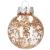 Set globuri de Craciun Inedit, 30 bucati, 6cm, transparente si auriu Household NewTrend