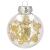 Set globuri de Craciun Inedit, 30 bucati, 7cm, transparente si auriu Household NewTrend