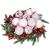 Set globuri de Craciun, 30 bucati, 6 modele, 8cm, roz Household NewTrend
