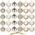 Set globuri de Craciun, 30 bucati, 6 modele, 8cm, auriu Household NewTrend