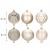 Set globuri de Craciun, 30 bucati, 6 modele, 8cm, auriu Household NewTrend
