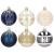 Set globuri de Craciun cu modele de sarbatori, 30 bucati, 6cm, multicolor Household NewTrend