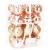 Set globuri de Craciun cu modele de sarbatori, 24 bucati, 6cm, rose Household NewTrend