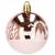 Set globuri de Craciun cu modele de sarbatori, 24 bucati, 6cm, rose Household NewTrend