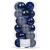 Set globuri de Craciun, 20 bucati, 3 modele, 4cm, albastru marin Household NewTrend