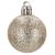 Set globuri de Craciun, 20 bucati, 3 modele, 4cm, argintiu rose Household NewTrend