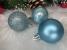 Set globuri de Craciun, 30 bucati, 3 modele, 4/5/6cm, albastru deschis Household NewTrend