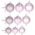 Set globuri de Craciun, 30 bucati, 3 modele, 4/5/6cm, roz Household NewTrend