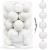 Set globuri de Craciun, 20 bucati, 5 modele, 6cm, alb Household NewTrend