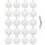Set globuri de Craciun, 20 bucati, 5 modele, 6cm, alb Household NewTrend