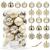 Set globuri de Craciun, 20 bucati, 5 modele, 6cm, auriu Household NewTrend