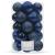 Set globuri de Craciun, 20 bucati, 5 modele, 6cm, albastru inchis Household NewTrend