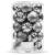 Set globuri de Craciun, 20 bucati, 5 modele, 6cm, argintiu Household NewTrend
