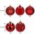 Set globuri de Craciun, 20 bucati, 5 modele, 6cm, rosu Household NewTrend