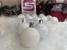 Set globuri de Craciun, 20 bucati, 3 modele, 4cm, alb Household NewTrend