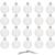 Set globuri de Craciun, 20 bucati, 3 modele, 4cm, alb Household NewTrend