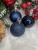 Set globuri de Craciun, 20 bucati, 3 modele, 4cm, albastru inchis Household NewTrend