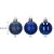 Set globuri de Craciun, 20 bucati, 3 modele, 4cm, albastru inchis Household NewTrend