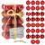 Set globuri de Craciun, 30 bucati, 3 modele, 3cm, rosu Household NewTrend