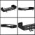 Raft de baie cu 2 agatatori, 2 sisteme instalare pe perete, aluminiu, 32x12x4cm, negru Household NewTrend
