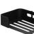 Raft de baie cu 2 agatatori, 2 sisteme instalare pe perete, aluminiu, 32x12x4cm, negru Household NewTrend