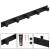 Cuier de baie pentru prosoape cu 2 sisteme instalare, aluminiu, 5 agatatori, 45x4cm, negru Household NewTrend