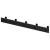 Cuier de baie pentru prosoape cu 2 sisteme instalare, aluminiu, 5 agatatori, 45x4cm, negru Household NewTrend