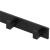 Cuier de baie pentru prosoape cu 2 sisteme instalare, aluminiu, 5 agatatori, 45x4cm, negru Household NewTrend