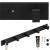 Cuier de baie pentru prosoape cu 2 sisteme instalare, aluminiu, 5 agatatori, 45x4cm, negru Household NewTrend